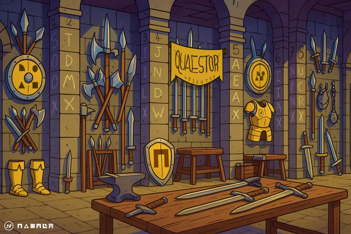 namada's tweet image. In the armoury lies a secret.
For those who are willing to see, it's hidden in plain sight.
What is invisible awaits tonight... who is worthy enough to shed the light?