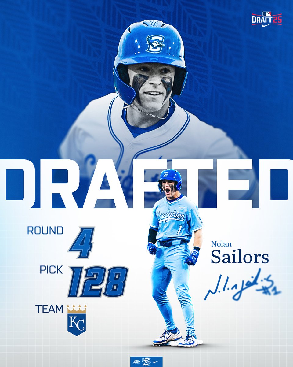 CU_Baseball's tweet image. 𝐍𝐎𝐋𝐀𝐍 𝐈𝐒 𝐆𝐎𝐈𝐍𝐆 𝐓𝐎 𝐊𝐂
Congratulations to Nolan Sailors on being drafted to the Kansas City Royals in the #MLBDraft!
#GoJays x @nolan_sailors