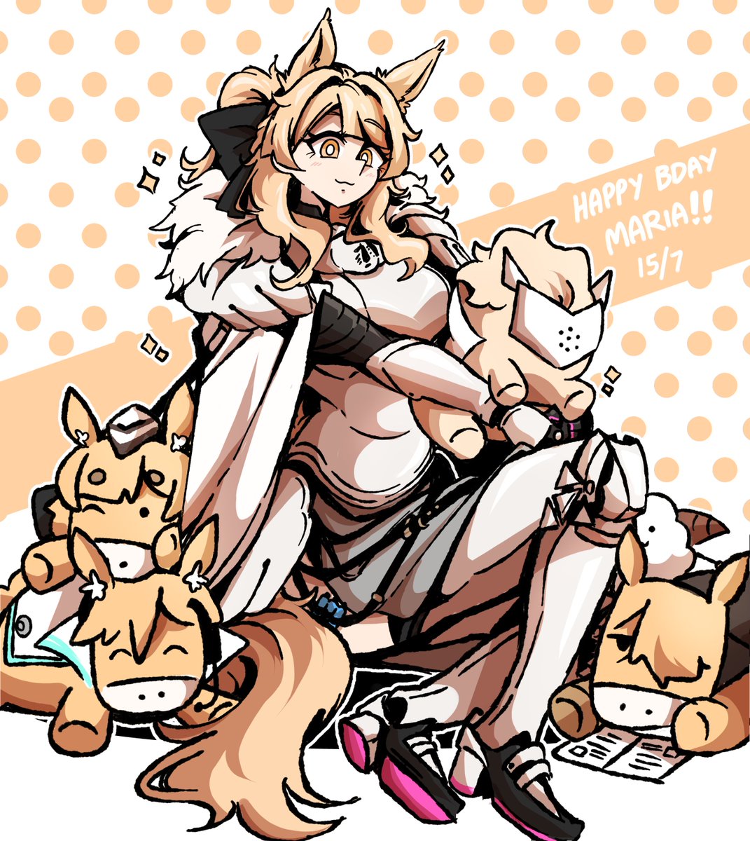 HAPPY BIRTHDAY MARIA NEARL BLEMMIEEEEE MY BEAUTIFUL HORSE WIFE MWAH MWAH MWAHHHH
#アークナイツ #明日方舟 #Arknights