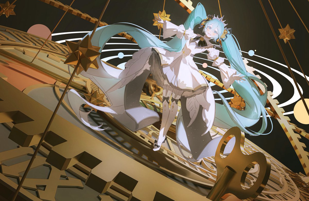 Flve565's tweet image. #初音ミク #HatsuneMiku #初音ミクイラスト #100日チャレンジ
DAY100