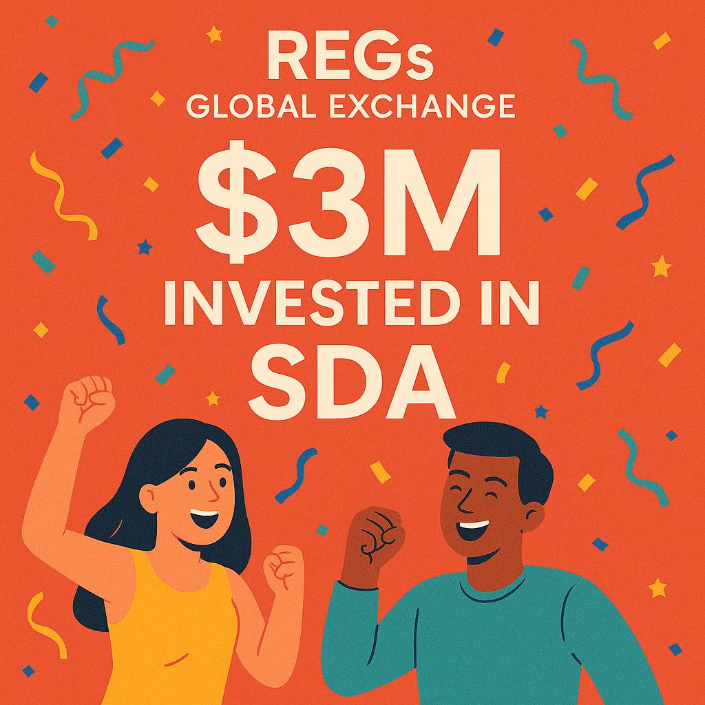 agie_sc's tweet photo. REGs Global Exchange celebrates a monumental 3 million SDA investment in the Sidrastart project, pioneering the future of Sharia-compliant finance and fostering prosperity for all.
https://t.co/zPluqaw1Rx
#regs #SDAMilestone #regscommunity #SidraChain #sidrabank #tokens #sidra https://t.co/1uQ3xYu5rM