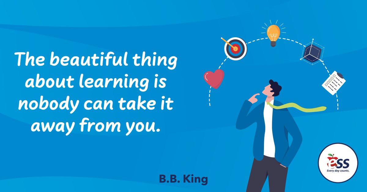 Knowledge is the only thing that sticks with you, no matter where life takes you. 

#EveryDayCounts #ESSEducation #MotivationalMonday