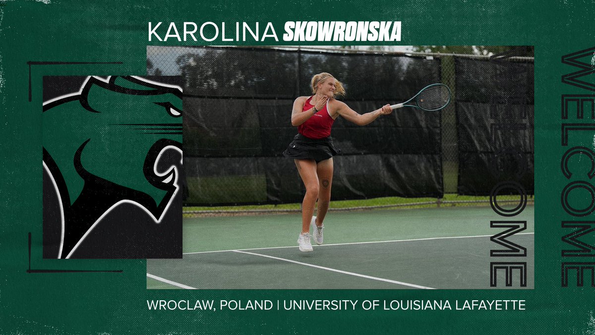ChiStateCougars's tweet image. New signing alert: Karolina Skowronska makes her way to Chicago State Tennis from Wroclaw, Poland. Welcome to the family!