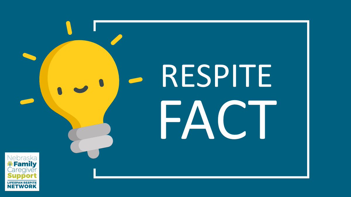 LifespanRespite's tweet image. FACT: Respite care reduces caregiver stress and helps improve overall health and well-being. 💙866-RESPITE (866-737-7483) or respite.ne.gov