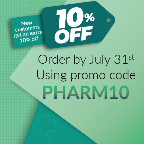 Save 10% off labels with PHARM10
Extra 10% off for new retail pharmacy customers.
Offer ends July 31. shamrock.care/4nC29AO
Retail pharmacy customers only. New customers extra 10% off. Labels only. Not valid with contracts or special pricing. Ends July 31, 2025.