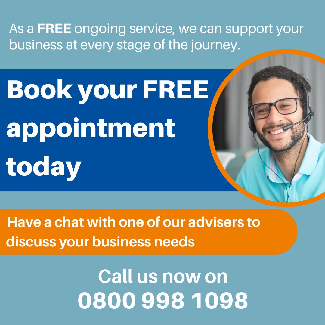 Did you know our Business Support Service offers FREE appointments to discuss your businesses goals? 
 
Book your FREE appointment today! 👇 
☎️ Contact us NOW on 0800 998 1098 
📲 Drop us a direct message! 
🗨️ Live chat us!
 
#BusinessSupport #FreeSupport #FreeAppointments
