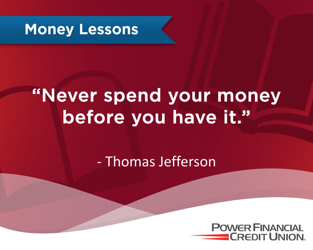 More than a quote, it’s a cornerstone of financial responsibility. Putting this idea into practice means you can enjoy less financial stress and build stronger savings. Be conscious about your choices today so you can avoid having debt tomorrow. #MoneyLessons #FinancialWellness