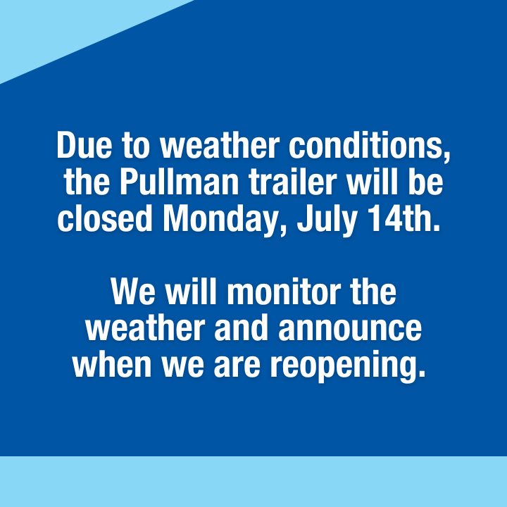 GoodwillINW's tweet image. It’s a scorcher out there! Due to extreme heat, our Pullman donation trailer is closed today to keep our team safe + cool. We ❤️ your generous donations, but please hold onto them until temps chill out. Can't wait? Please visit our Moscow drive-thru donation center. #pullman