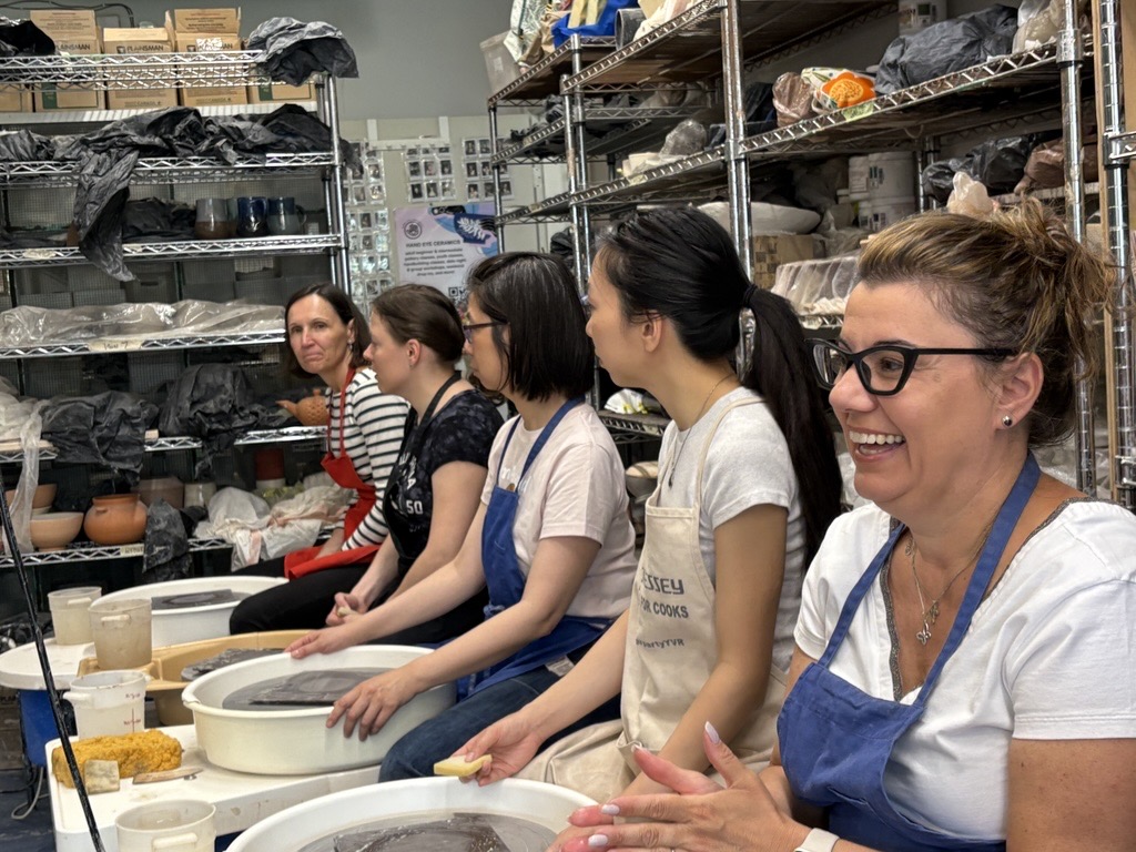 GenomeBC's tweet image. Teamwork Takes Shape — in Ceramics! 🌀🎨
This month, the Genome BC team swapped desks for clay and creativity. A fun, hands-on way to bond, recharge, and spark fresh ideas—one wobbly mug at a time.

#TeamGenomeBC #TeamBuildingDay #StaffWellness #CreativityAtWork #ScienceAndArt