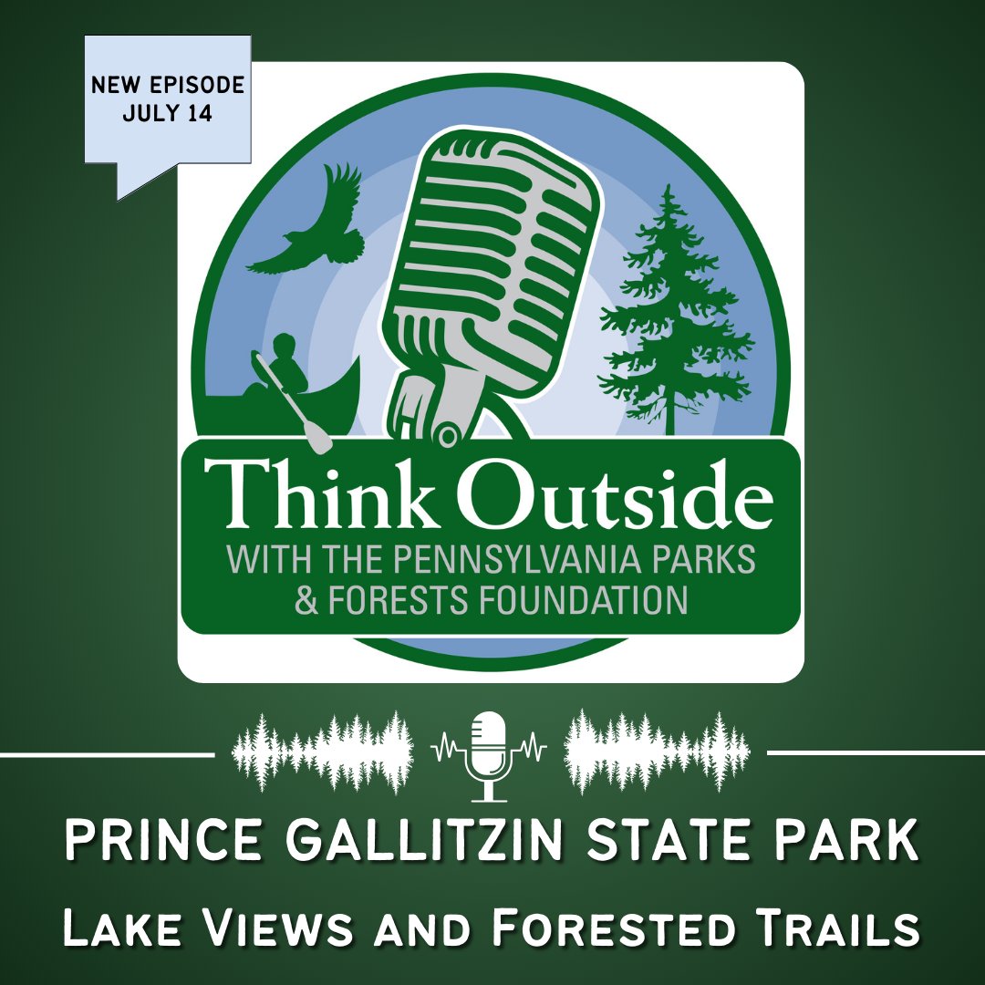 PaPFF's tweet image. Listen to the newest podcast of Think Outside with PPFF! The newest episode highlights Prince Gallitzin State Park. Listen now at ThinkOutsidePodcast.org

#ThinkOutside #GoOutside #PrinceGallitzin #ILoveMyStateParks #StateParks #StateForests #Podcast #NatureLover