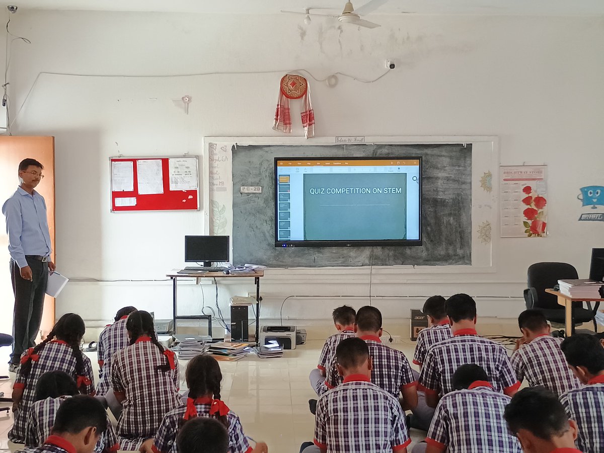 KV_Nagaon's tweet photo. 🔬 STEM Promotion Week | Day 1 | PM SHRI KV Nagaon
Day 1 featured ATL & SIC intros in assembly, Robotics/AI demos, a STEM quiz ( and discussions on STEM career cards. Inspiring innovation & curiosity!
#STEMWeek2025 #PMSHRIKVNagaon #ATL @EduMinOfIndia @GuwahatiKvs @KVS_HQ https://t.co/llJJSIJvtS