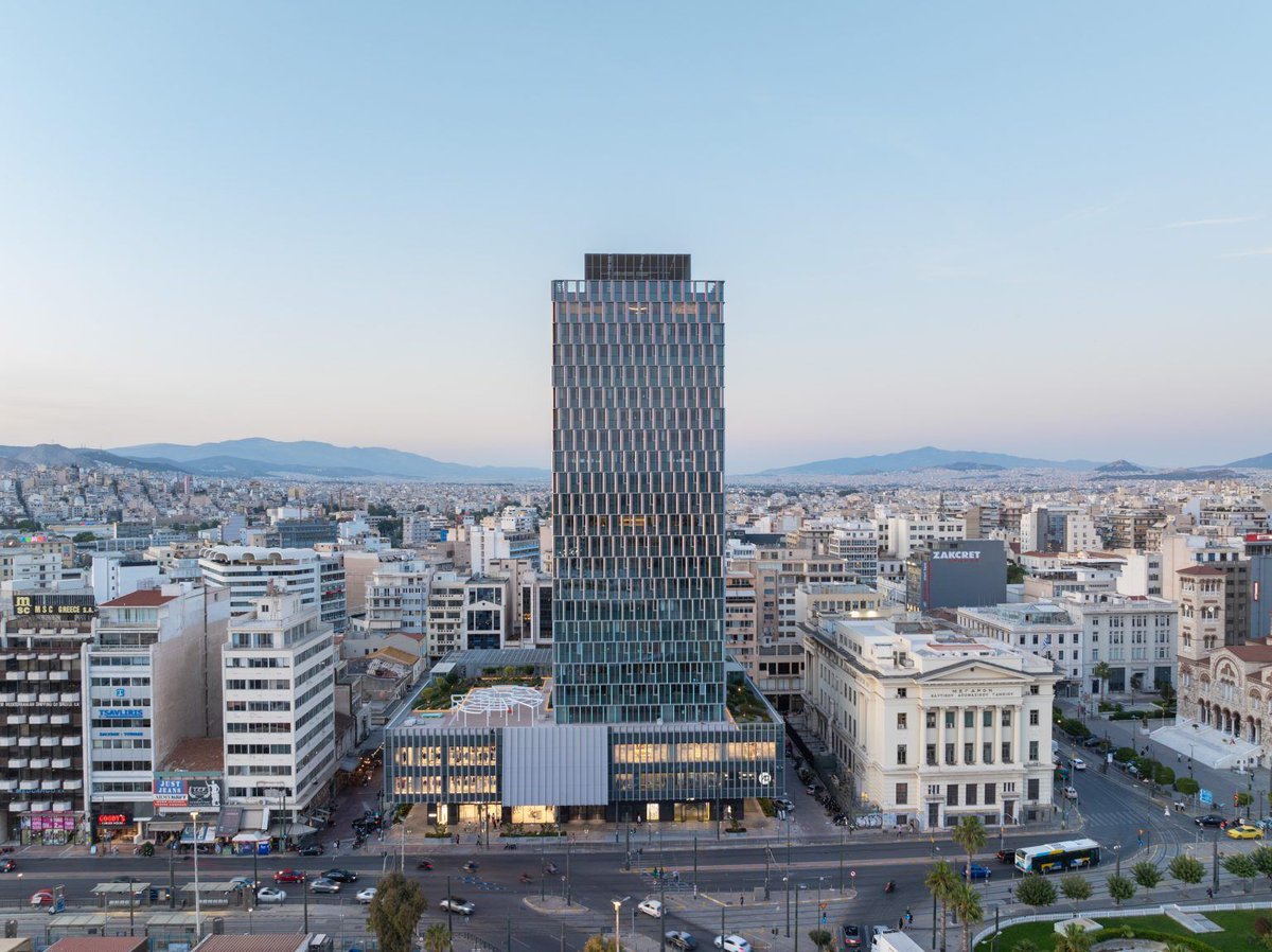 Archello's tweet image. PILA’s adaptive reuse of the Piraeus Tower transforms a long-abandoned concrete shell into a high-performance, mixed-use landmark. 
buff.ly/WJDls9H

#AdaptiveReuse #ClimateResponsiveDesign #FacadeEngineering