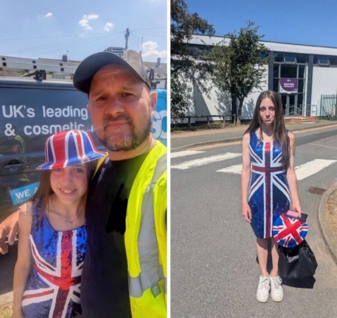 Reform_West's tweet image. 🚨BREAKING: A father was asked to pick up his daughter from school because she was not permitted to celebrate British culture on Cultural Diversity Day.
Celebrating our own culture is no longer acceptable.
Britain is finished.