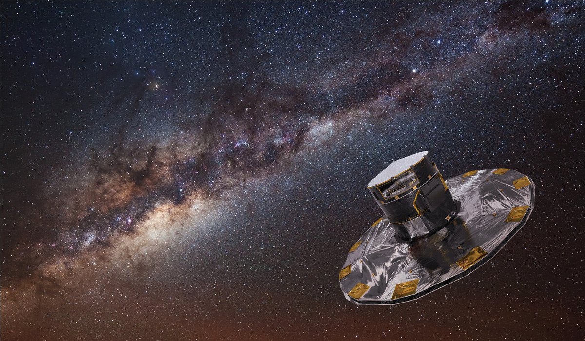 Phys. unserer Zeit (@phiuz_de) on Twitter photo Zwei Milliarden Himmelsobjekte! Knapp so viele hat die Gaia-Mission der <a href="/ESA_de/">ESA auf Deutsch</a> erfasst. Wir stellen diese astrometrische Mega-Mission detailliert vor @Phiuz_de <a href="/StefanJordanARI/">Stefan Jordan</a> pro-physik.de/nachrichten/re…
Raumsonde Gaia (Bild: ESA/ATG medialab; Hintergrund: ESO/S. Brunier) Zwei Milliarden Himmelsobjekte! Knapp so viele hat die Gaia-Mission der <a href="/ESA_de/">ESA auf Deutsch</a> erfasst. Wir stellen diese astrometrische Mega-Mission detailliert vor @Phiuz_de <a href="/StefanJordanARI/">Stefan Jordan</a> pro-physik.de/nachrichten/re…
Raumsonde Gaia (Bild: ESA/ATG medialab; Hintergrund: ESO/S. Brunier)