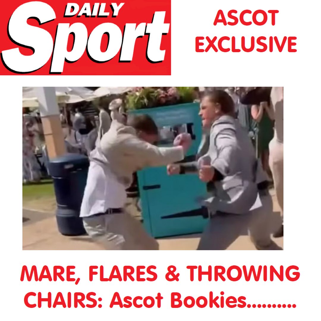 Daily_Sport's tweet image. ASCOT EXCLUSIVE:

Mares, Flares and Throwing Chairs: Ascot Bookies

Read &amp;amp; Share dailysport.co.uk/news/mares-fla… 

#TheSport #TabloidNews #RedTops #ViralNews #ViralStories #DailySport #Tabloids #Fights #Ascot #Racing #KickOffs #Bookies #Betting #RoyalAscot