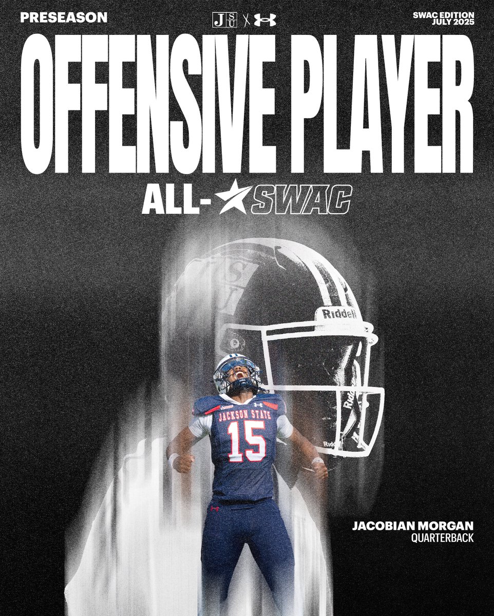Jackson State Football (@gojsutigersfb) on Twitter photo 2025 Preseason Offensive Player of the Year π₯
<a href="/jacobian_morgan/">JaCobian Morgan</a>
#GuardTheeYard #TheeILove 2025 Preseason Offensive Player of the Year π₯
<a href="/jacobian_morgan/">JaCobian Morgan</a>
#GuardTheeYard #TheeILove