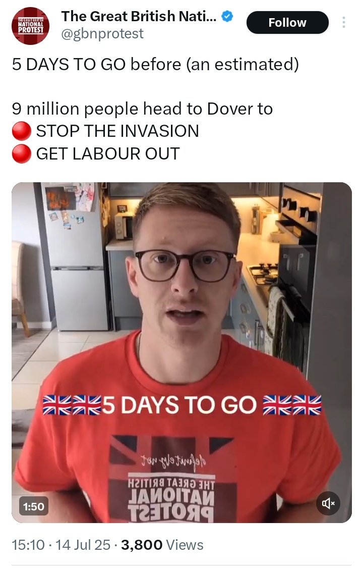 9 million?

Oh my days, you sad twat.

<a href="/gbnprotest/">The Great British National Protest</a>