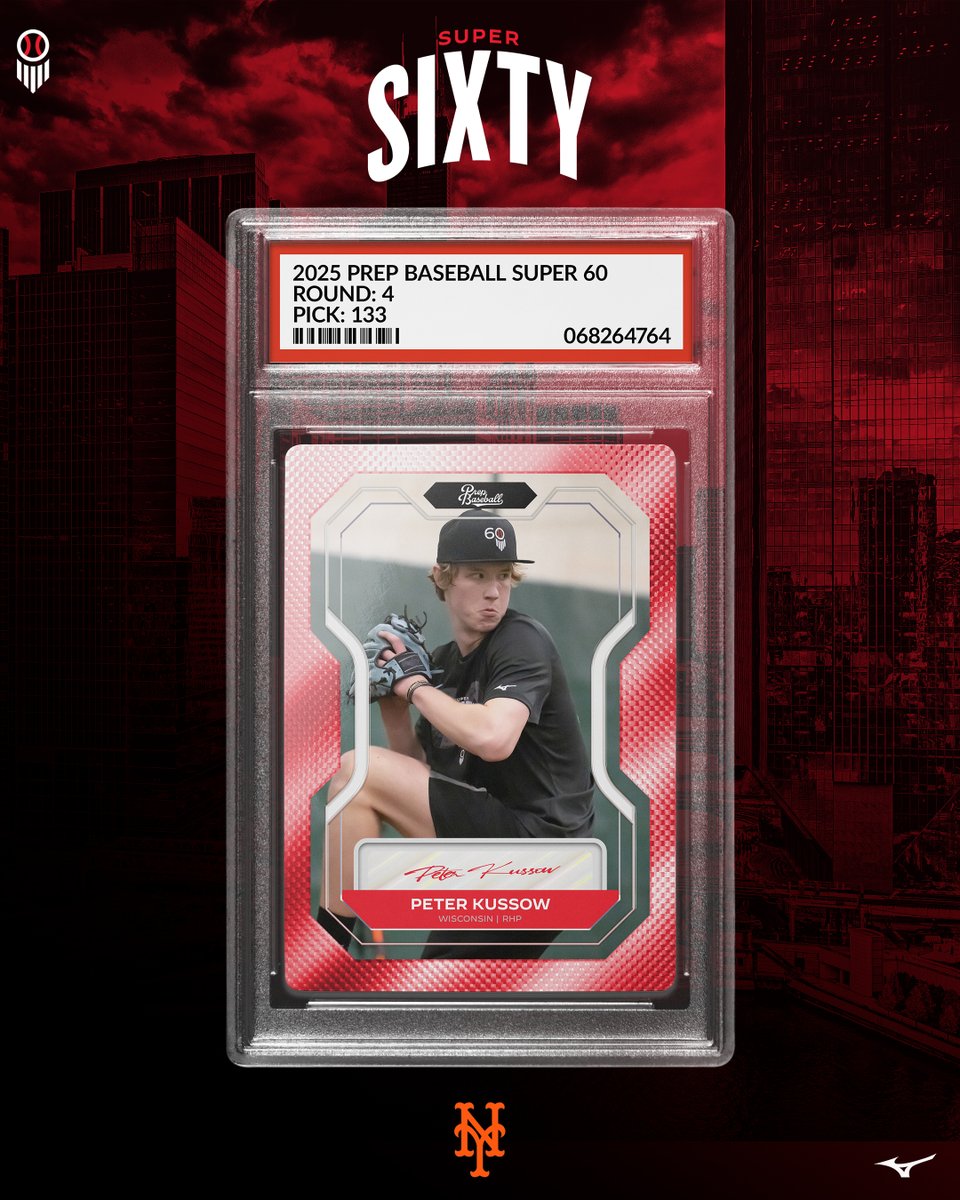 Congratulations to 2025 #Super60 participant, <a href="/KussowPeter/">Peter Kussow</a> on being selected 133rd overall by the <a href="/Mets/">New York Mets</a> 👏

<a href="/PB_DraftHQ/">Prep Baseball Draft HQ</a> | <a href="/ShooterHunt/">Shooter Hunt</a> | <a href="/PrepBaseballWI/">Prep Baseball Wisconsin</a>