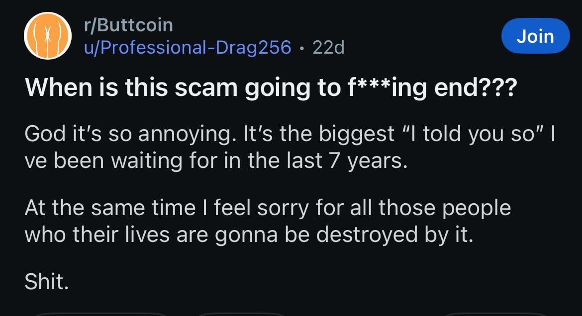When is this scam going to f***ing end???