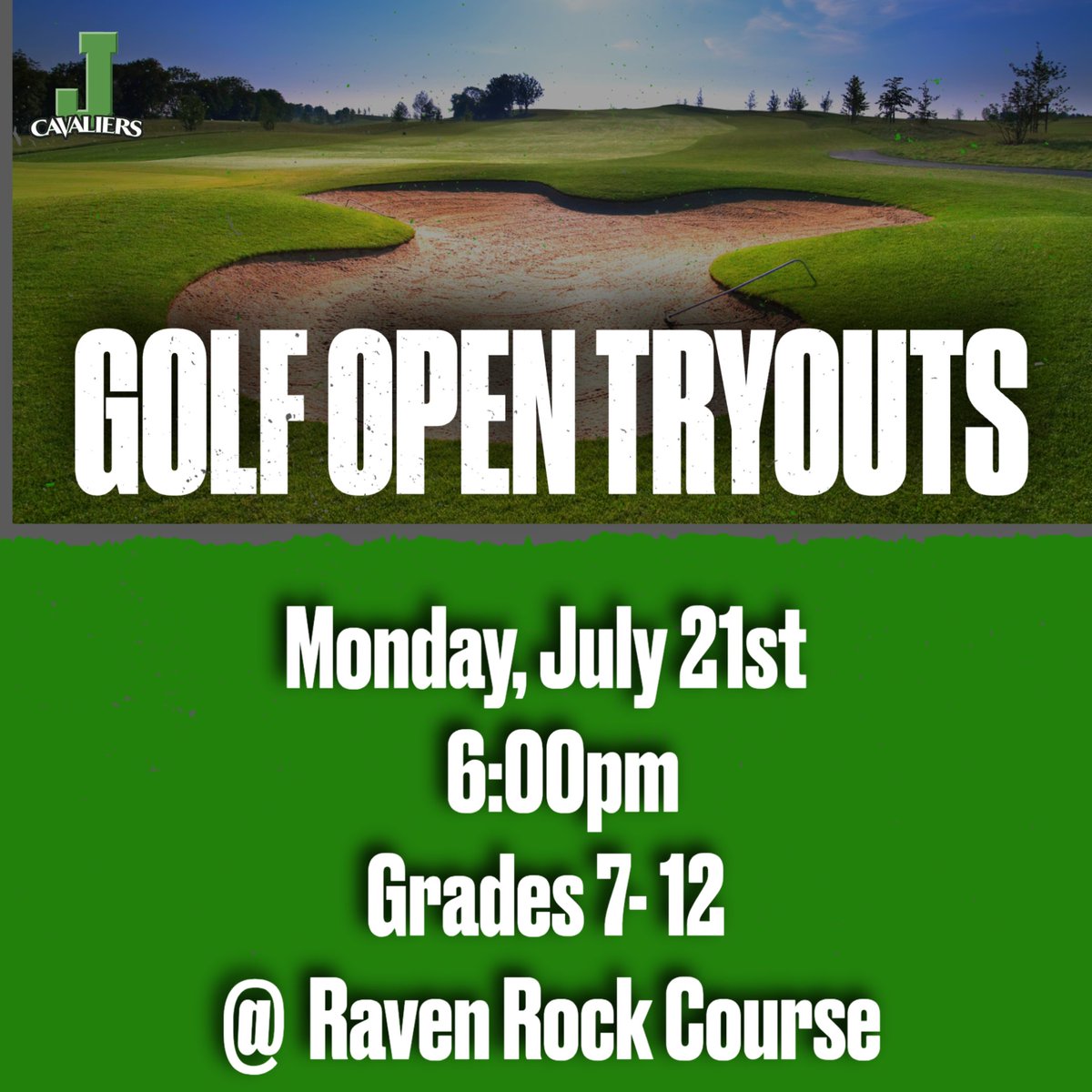 ⛳️⛳️⛳️⛳️
Student's and parent/guardians are invited to attend next Monday. Be sure to bring an updated physical to coach Shelton.