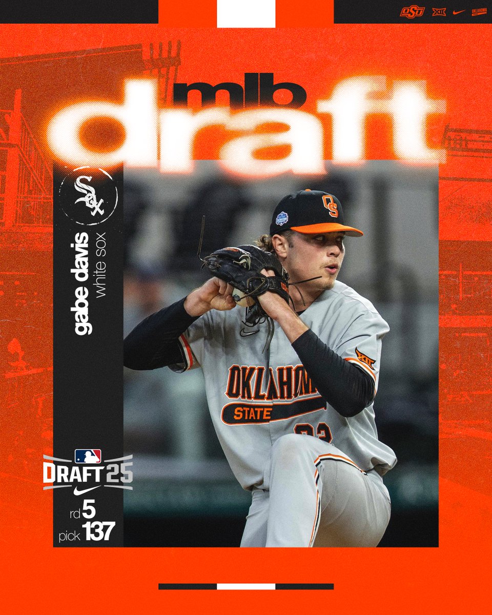 Gabe to the <a href="/whitesox/">Chicago White Sox</a>!

#GoPokes | <a href="/gabedavis07/">Gabe Davis</a>