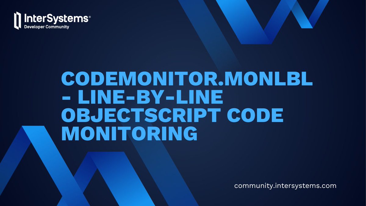 InterSystemsDev's tweet image. 🧑💻 Want to monitor your #ObjectScript code line by line? MonLBL is a powerful tool built on #InterSystemsIRIS to help you analyze performance with precision👇
community.intersystems.com/post/codemonit…
Discover how to collect execution metrics and boost your code’s efficiency today!