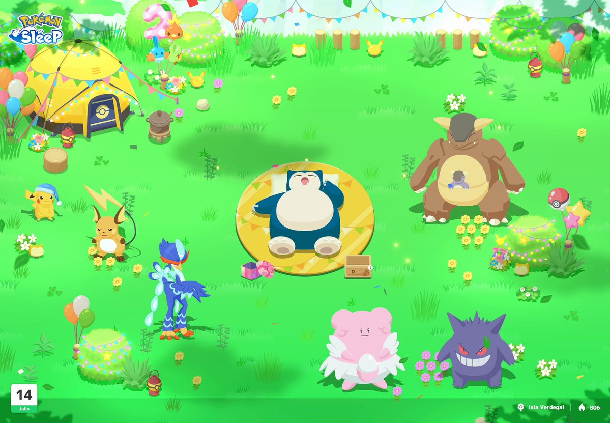 javiersan1704's tweet image. Share your two years of memories using the hashtag #PokemonSleep2nd! #PokemonSleep