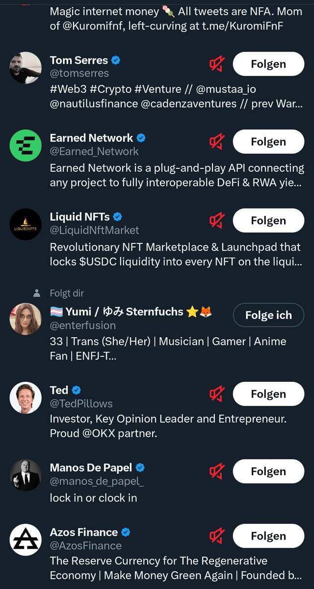 <a href="/Icylia_Webster/">IcyHime | GER Spider Vtuber |🕸️👑❄️</a> Bitte Alle mit den Lautlos Symbol Entfolgen. Das habe ich gerade mal getan und die Berechtigung Entfernt.