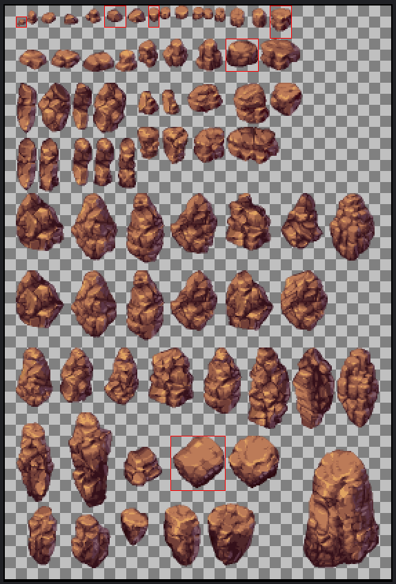 ss1shadow's tweet image. 📣 Shoutout to the brave few rocks in red who made it into the game. 🪨
Their cousins? Still chilling in the art file, waiting for their moment.
I’ve only scratched the surface of this rocky mountain — but hey, we climbin’! 🧗♂️✨ #pixelart #indiedev #gamedev #madewithaseprite
