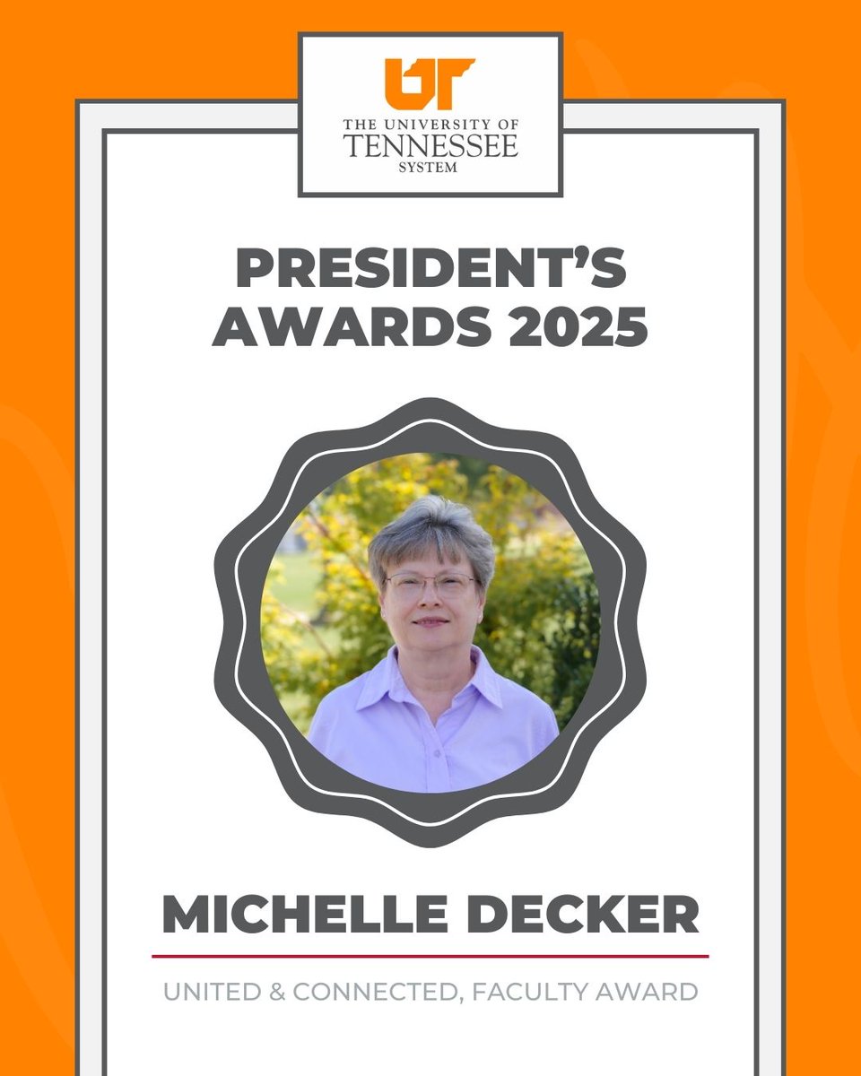 UT_Southern's tweet image. Big congratulations to Dr. Michelle Decker and Dr. Stanton Belford on receiving 2025 UT President’s Awards! 🏆👏
We’re proud to have such dedicated and inspiring leaders at UT Southern.
Details ➡️ loom.ly/V5tq2XM