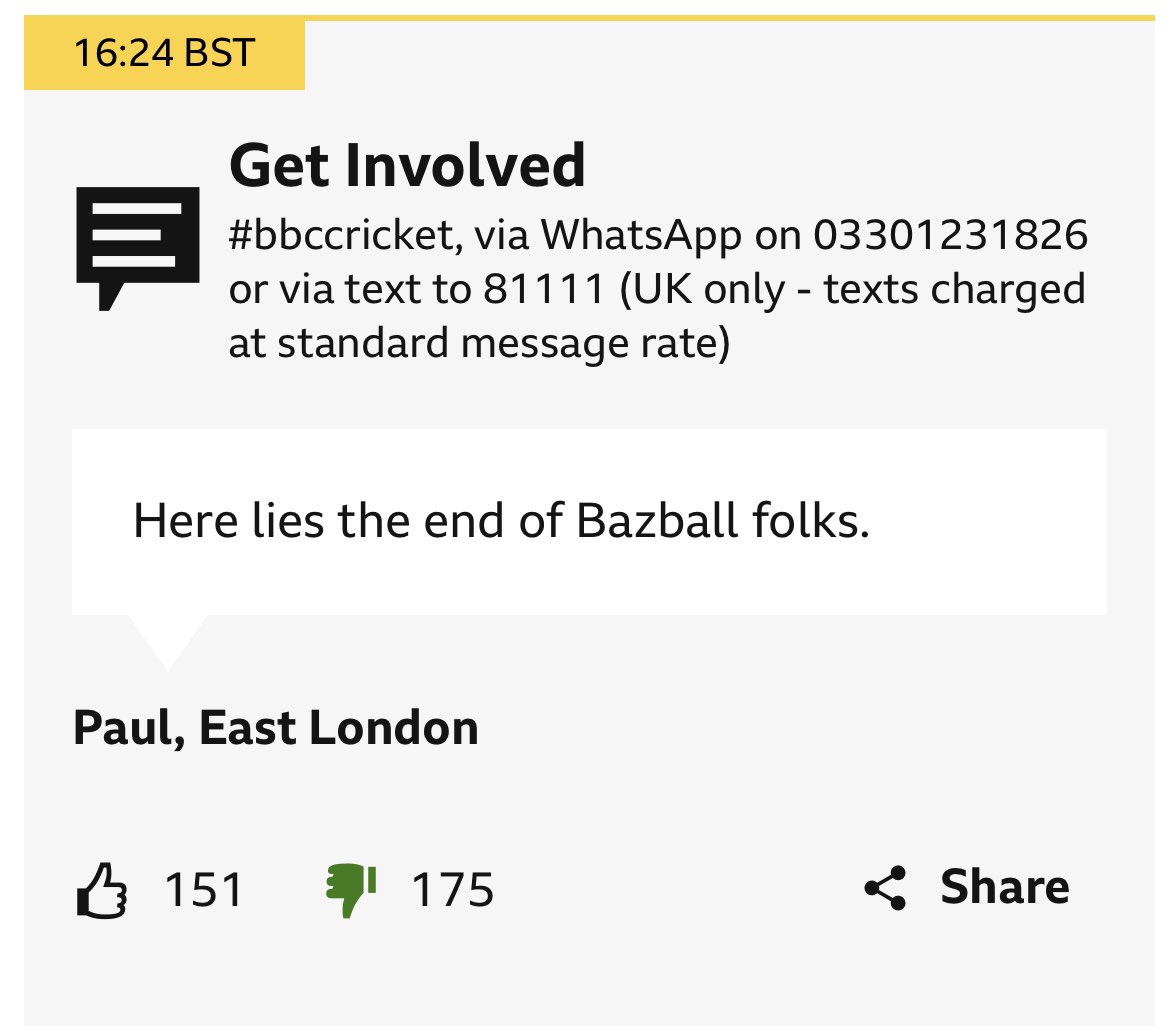 Or... Not...

#bbccricket <a href="/bbctms/">Test Match Special</a>