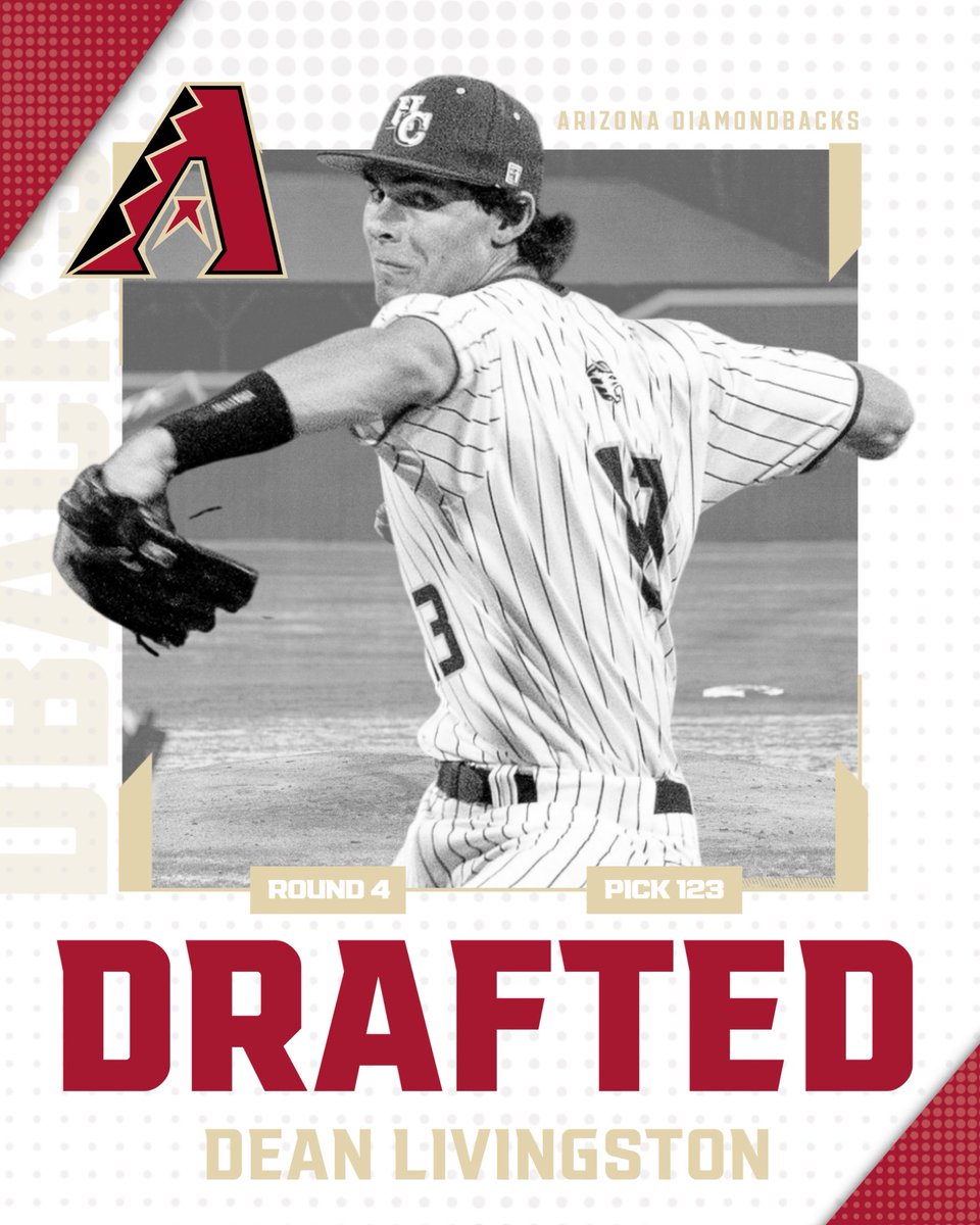 ⚾️ Congrats to Dean Livingston on being selected by the <a href="/Dbacks/">Arizona Diamondbacks</a> with the 123rd pick in the 2025 <a href="/MLBDraft/">MLB Draft</a>! 👊