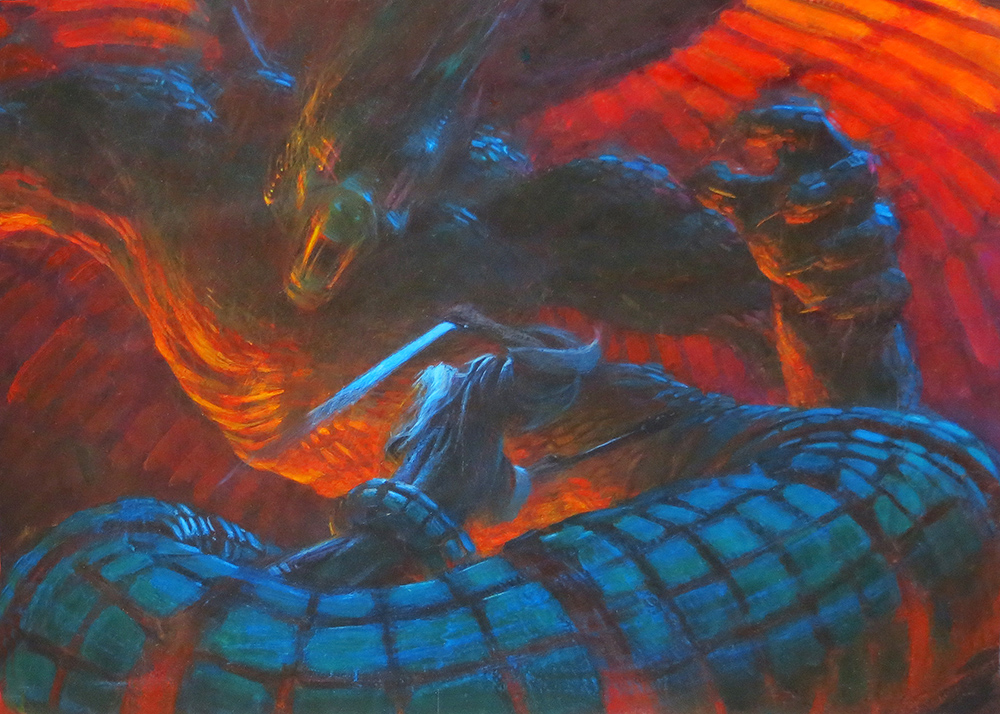 Gandalf vs. Balrog by Barry E Jackson from #LOTR for #MondayMotivations
