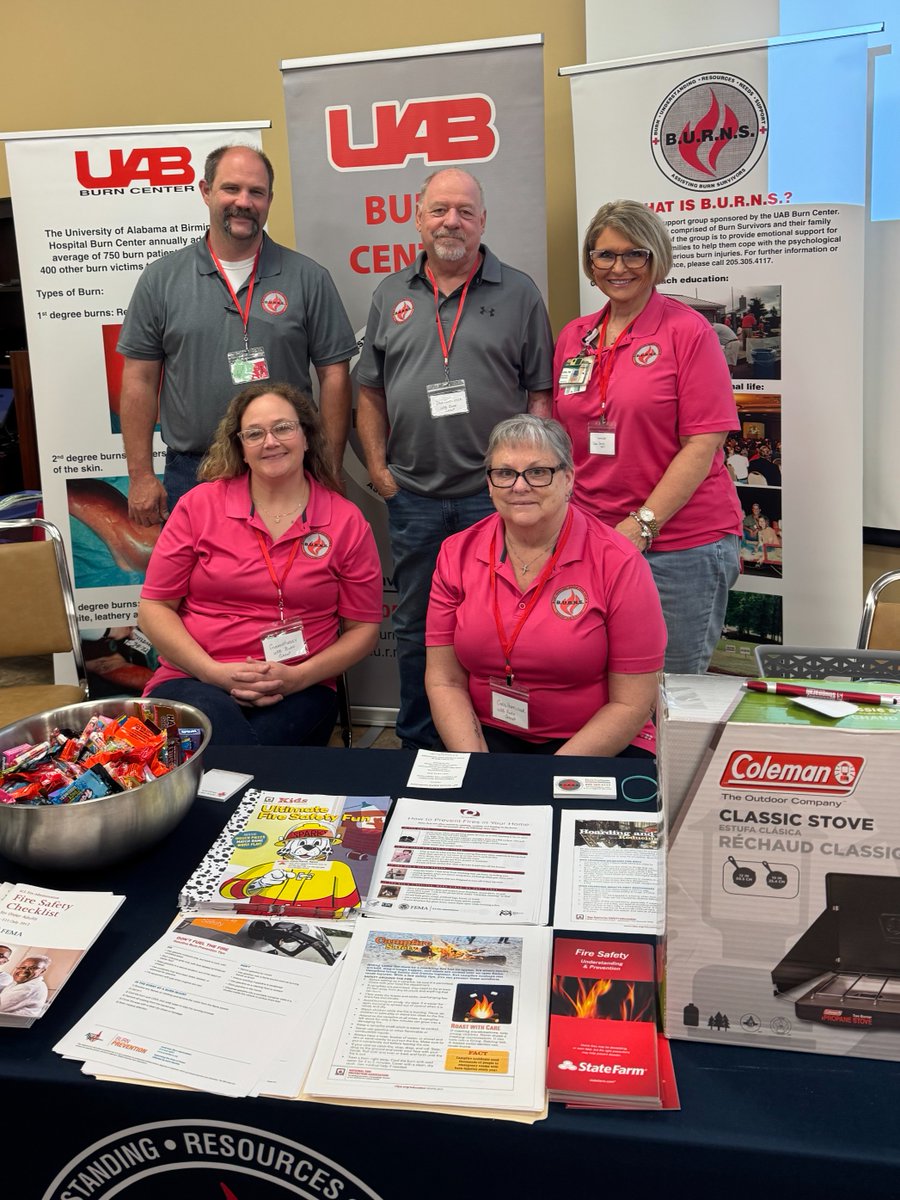 UABTrauma (@uabtrauma) on Twitter photo Burn nurse educator Dana Doriety represented UAB at the 48th Alabama Association of Volunteer Fire Departments Conference!🔥🚑 Her outreach ensures first responders are equipped to support burn survivors from the very start. bit.ly/40hD0la
<a href="/Ameriburn/">American Burn Association</a> #burnprevention Burn nurse educator Dana Doriety represented UAB at the 48th Alabama Association of Volunteer Fire Departments Conference!🔥🚑 Her outreach ensures first responders are equipped to support burn survivors from the very start. bit.ly/40hD0la
<a href="/Ameriburn/">American Burn Association</a> #burnprevention