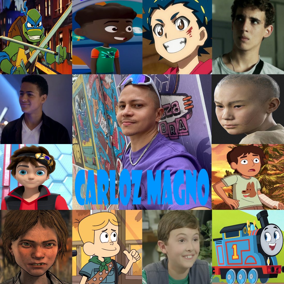Camelo2017's tweet image. Feliz Aniversário @carloz_magno eu fiz esse collage para você com seus personagens mais conhecidos. Deus abençoe.
#TortugasNinjaHistoriasMutantes #FriendZSpace #BeybladeBurst #LaCasaDePapel #MechX4 #ZakStorm #TheLastOfUs2 #ElTrenInfinito #ElMundoDeCraig #DinoDan
