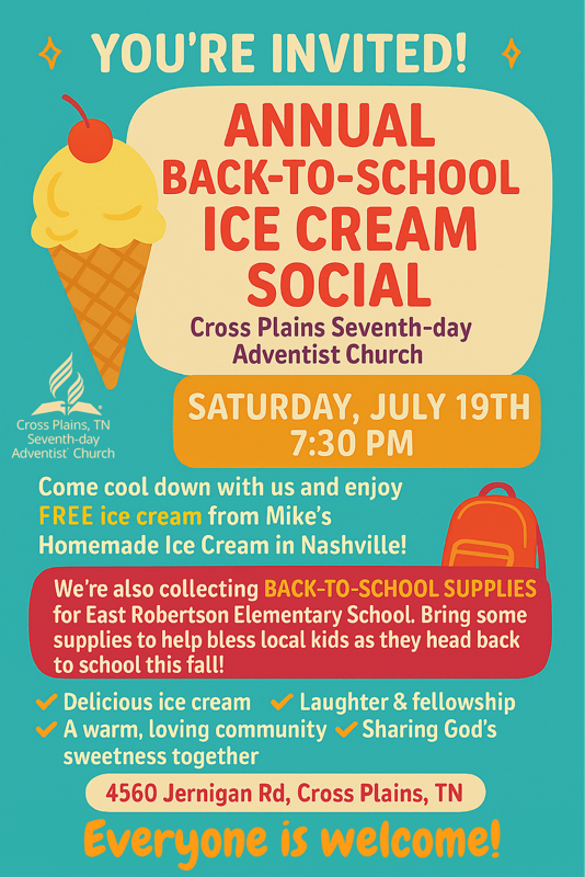 CrossPlains's tweet photo. Fill your tummy in Cross Plains Saturday!

Storehouse Ministry hosts a fundraising shrimp boil at 5:30, advance tix at Thomas Drugs or use the QR code.

At 7:30 pm, Cross Plains Seventh Day Adventist Church will have a FREE ice cream social!

#crossplainstn #shrimp #icecream https://t.co/4BDRr16oJi