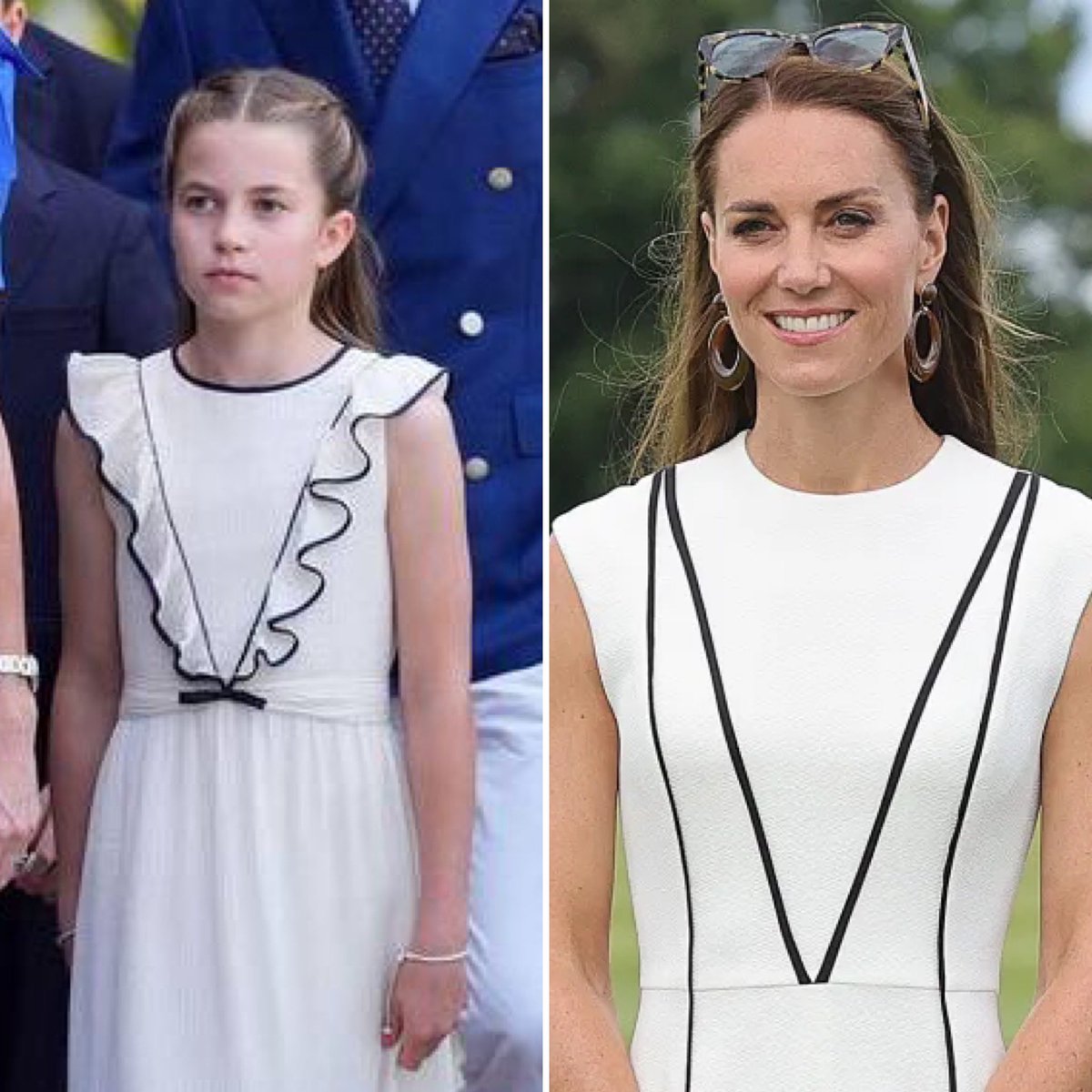 Ten-year old Princess Charlotte of Wales appeared at Wimbledon yesterday in bespoke Givenchy, designed by Sarah Burton. No doubt Charlotte will follow in Catherine’s footsteps as a fashion icon. Can’t wait to see it!

#PrincessCharlotte #PrincessofWales #SarahBurton