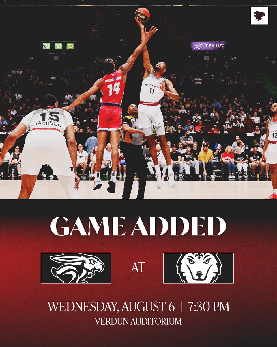 The CEBL announced Monday the addition of a game to its 2025 regular season schedule, as the Montréal Alliance will host the Ottawa BlackJacks on Wednesday, August 6 at 7:30 p.m. ET at Verdun Auditorium.
