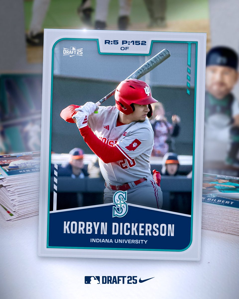 Another strong addition to the system!

At pick No. 152, OF <a href="/korbyndickerson/">Korbyn Dickerson</a> from <a href="/IndianaBase/">Indiana Baseball</a> joins the squad 😎 #MLBDraft