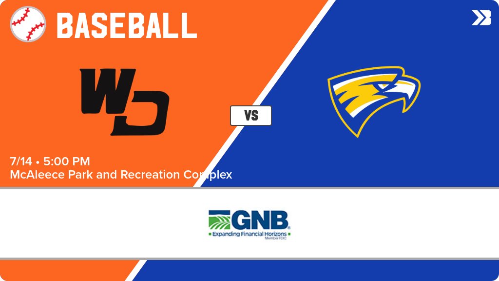 WD_Activities's tweet image. Baseball (Varsity) Game Day! - Check out the event preview for the The West Delaware Hawks vs The Wahlert Catholic Golden Eagles. It starts at 5:00 PM and is at McAleece Park and Recreation Complex. gobound.com/ia/ihsaa/baseb…