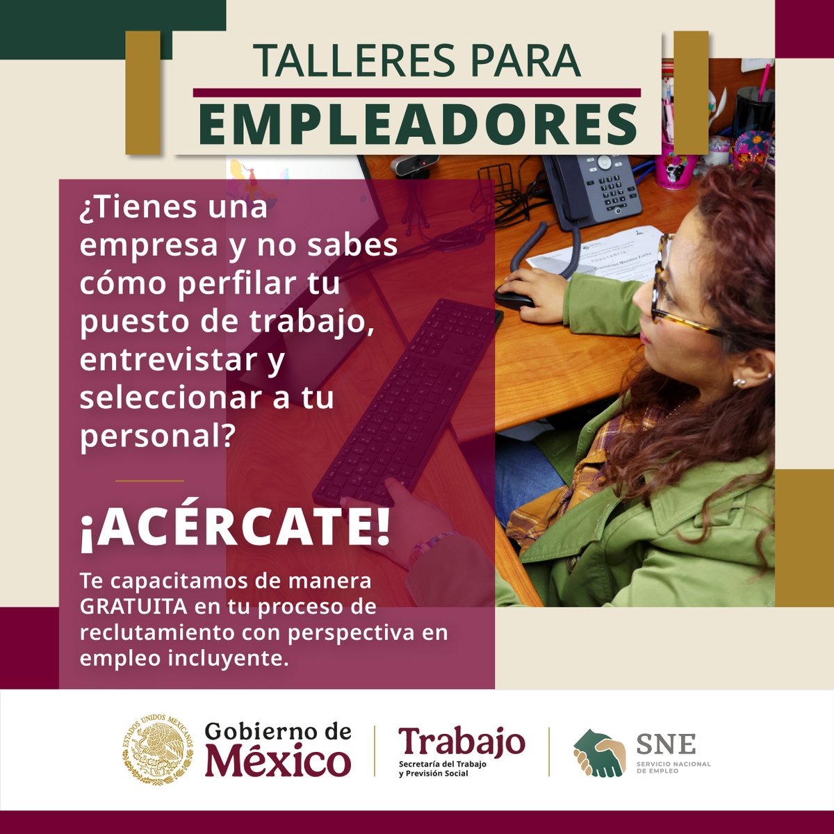 ☑️ ¿Quieres optimizar tus procesos de reclutamiento y selección?

En nuestros talleres presenciales y/o virtuales aprenderás las mejores prácticas para encontrar al talento ideal. 🌐💼

¡Inscríbete ahora! 🔗 bit.ly/3OT3B2N

#Empleadores #SNE #DesarrolloProfesional