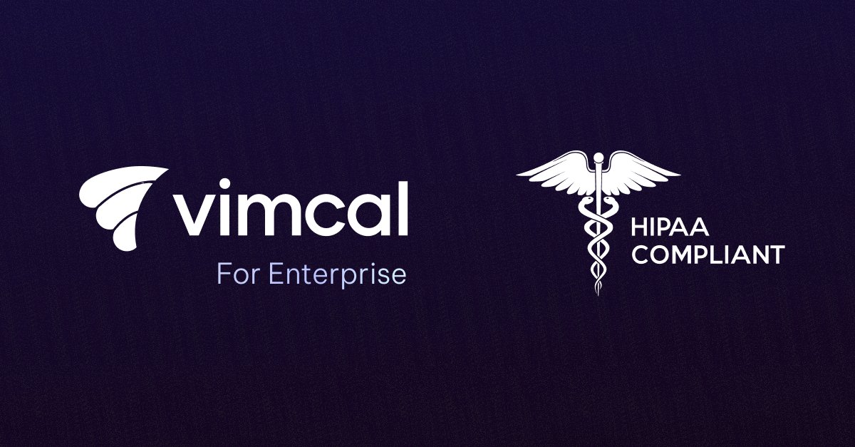 jaylbird11's tweet image. I&apos;m happy to share that @Vimcal is now HIPAA compliant!

Alongside SOC 2, GDPR, and ISO 27001, this makes us one of the only enterprise-grade calendar solutions on the market, trusted by teams handling sensitive data across healthcare, the Fortune 500, and beyond.

If you&apos;re at a…