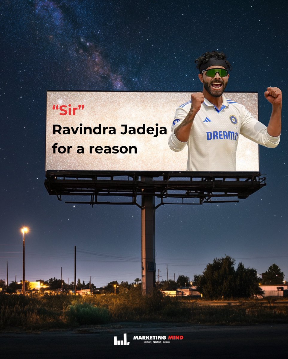 Respect for Sir Ravindra Jadeja 📈

#MarketingMind #IndVsEng #RavindraJadeja