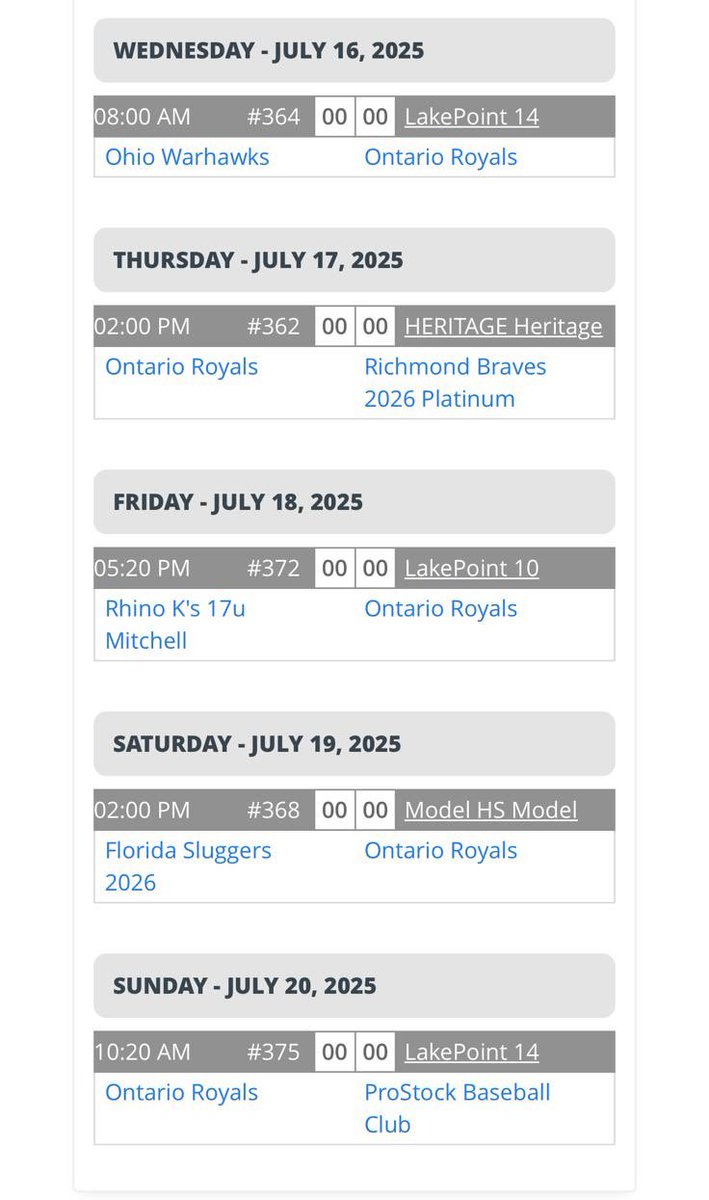Excited for the opportunity to play in the PBR National Championship down in Georgia. Let’s get to work! 

<a href="/PrepstarFlorida/">Derek Del Rosal</a> 
<a href="/ORBCRecruiting/">Ontario Royals Baseball Recruiting</a> 
<a href="/PBRTournaments/">Prep Baseball Tournaments</a>