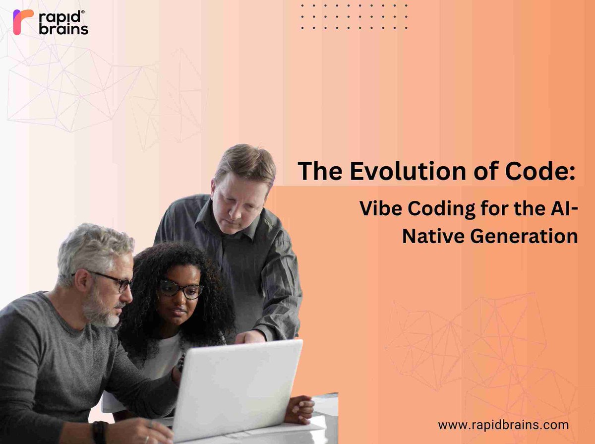 rapidbrains's tweet image. Code Meets Intelligence: The Vibe Coding Shift
Welcome to the era of Next-Gen Coding, where AI and developers collaborate in real time.
Innovate endlessly
Read the Full Blog: rb.gy/aomo4y
#VibeCoding #AIInDev #NextGenCoding #AIForDevelopers #SoftwareInnovation