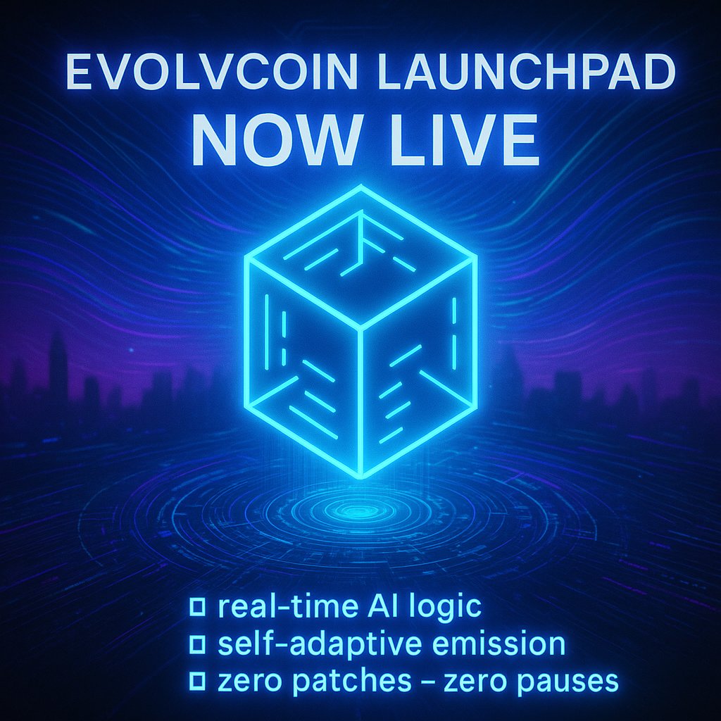 CryptoVerse_Co's tweet image. ⚡ The game just changed.
🛠️ @EvolvCoinEVC  Launchpad is LIVE on Solana.
🤖 Real-time AI logic.
♻️ Self-adaptive emissions.
🚫 No patches. No pauses.
$EVOLV isn’t static. It evolves — block by block.
⏳ Get in before the chain morphs again:
 solsale.app/presale/odd1Bt…
#AD