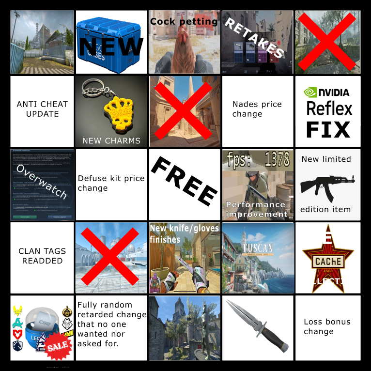 Slaeer4's tweet photo. I aint asking that much now, am I?
Am I getting bingo tonight tho?
#CS2 #UPDATE #premier #cs2update #cs2premier #season3 #bingo https://t.co/fYEsK2taq3