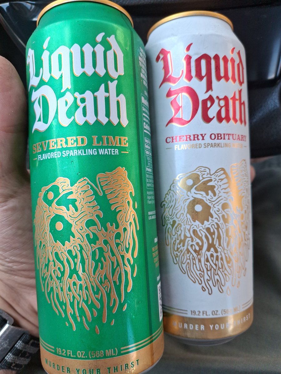 LawlessZilla's tweet photo. I still find these old ones at random gas stations sometimes. The ones before @LiquidDeath fucked up the flavor with stevia leaf 🤮 https://t.co/HiD1hOFqX3
