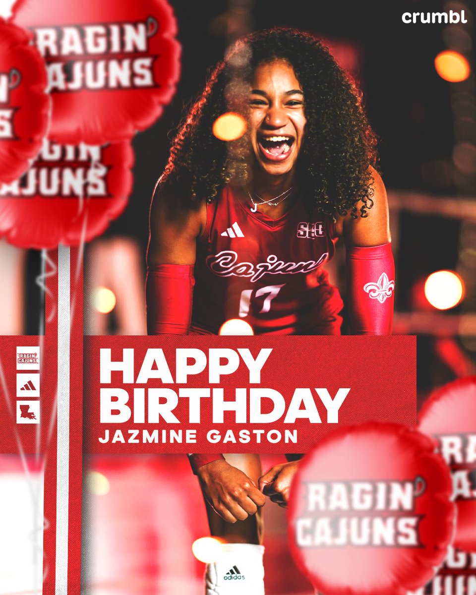 RaginCajunsVB's tweet image. Hooray, it's your day!
Happy birthday, Jaz 🥳
#GeauxCajuns | @crumbl