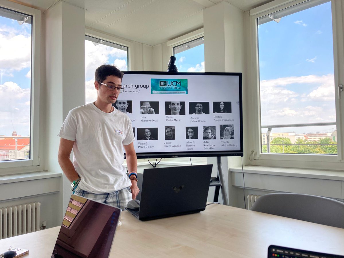 jsantilariob's tweet image. Presentando mi trabajo de investigación en #learninganalytics al equipo de investigación SCaDS.IA en Leipzig en Alemania